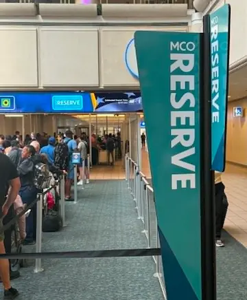 MCO Reserve free TSA security screening reservation at Orlando International Airport