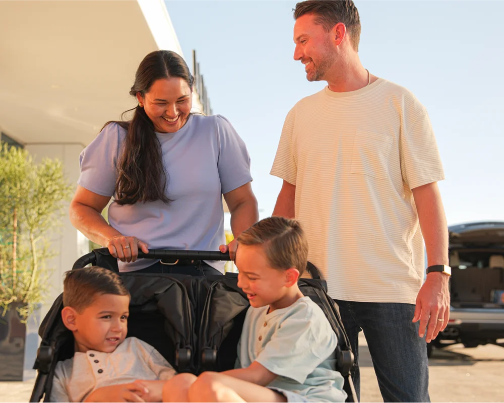 Stroller rental included with private transportation in Orlando